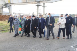 MONSIEUR LE WALI DE LA WILAYA D’ANNABA  EN VISITE DE TRAVAIL AU PORT D’ANNABA